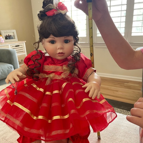 Marie Osmond Elegant Red and Gold Doll